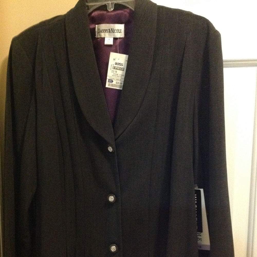 NEW  Dark Grey Pantsuit with glittery Buttons